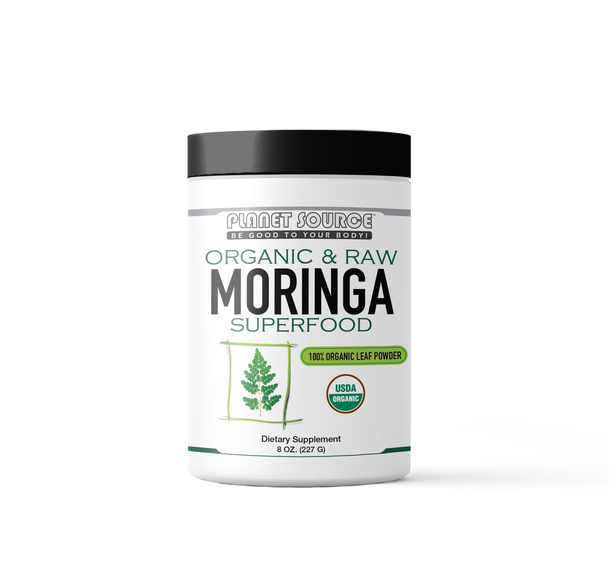 Organic Moringa Leaf Powder 8 Oz. - Planet Source