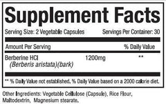 Berberine HCL 1200 mgs 60 caps - Planet Source