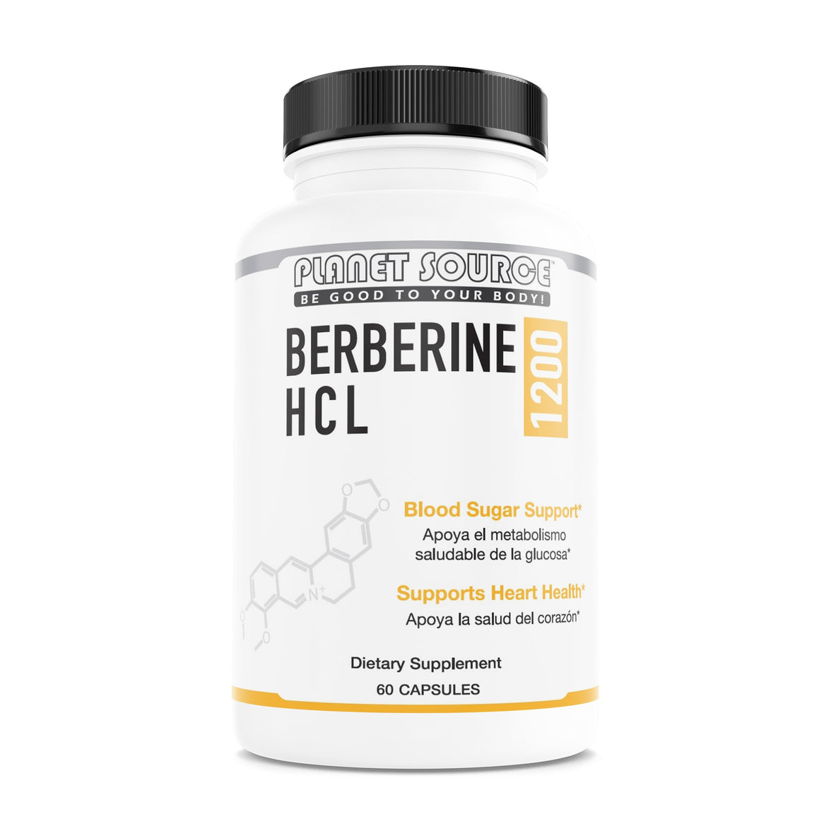 Berberine HCL 1200mg 60 capsules - Planet Source