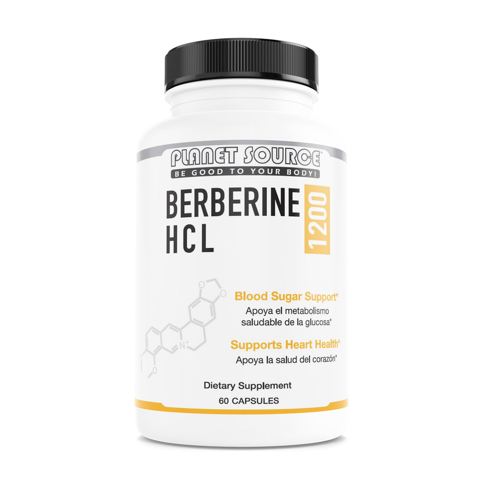 Berberine HCL 1200 mgs 60 caps - Planet Source