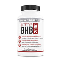 Planet Source keto Beta-hydroxybutyrate (BHB) 2000 120 capsules