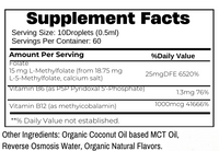 L-Methylfolate 5-MTHF + Methyl B12 & B6 Supplement