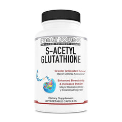 Planet Source S-Acetyl Glutathione (S-A-GSH) glutathione liver detox lung antioxidant