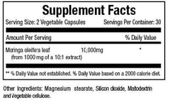 Moringa Gold 10X (10:1) Leaf Extract 60 caps - Planet Source