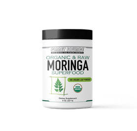Planet Source Moringa Leaf Powder Organic & Raw Superfood 8 Oz.