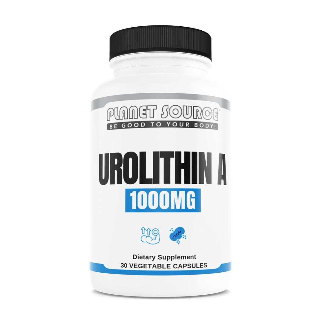 Planet Source Urolithin A dietary supplement bottle